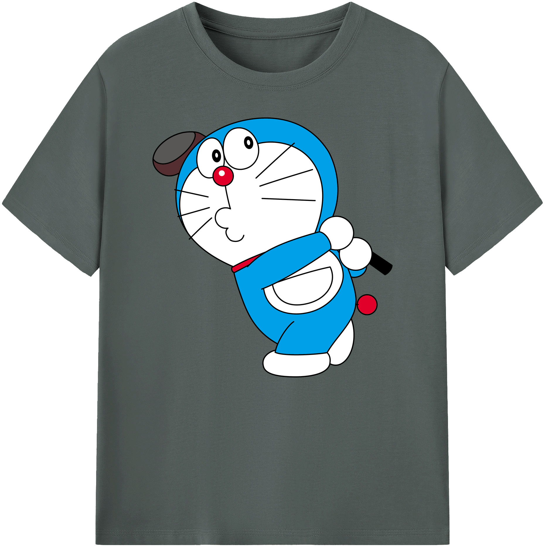 （画像用） ドラえもん Doraemon 綿100％ メンズ半袖Tシャツ｜肌触りやわらか＆通気性